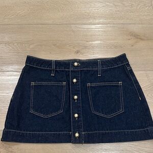 Fashion Nova Dark Denim Skirt